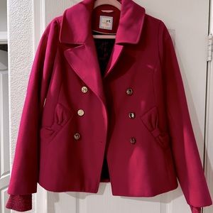 Pink Tommy girl peacoat